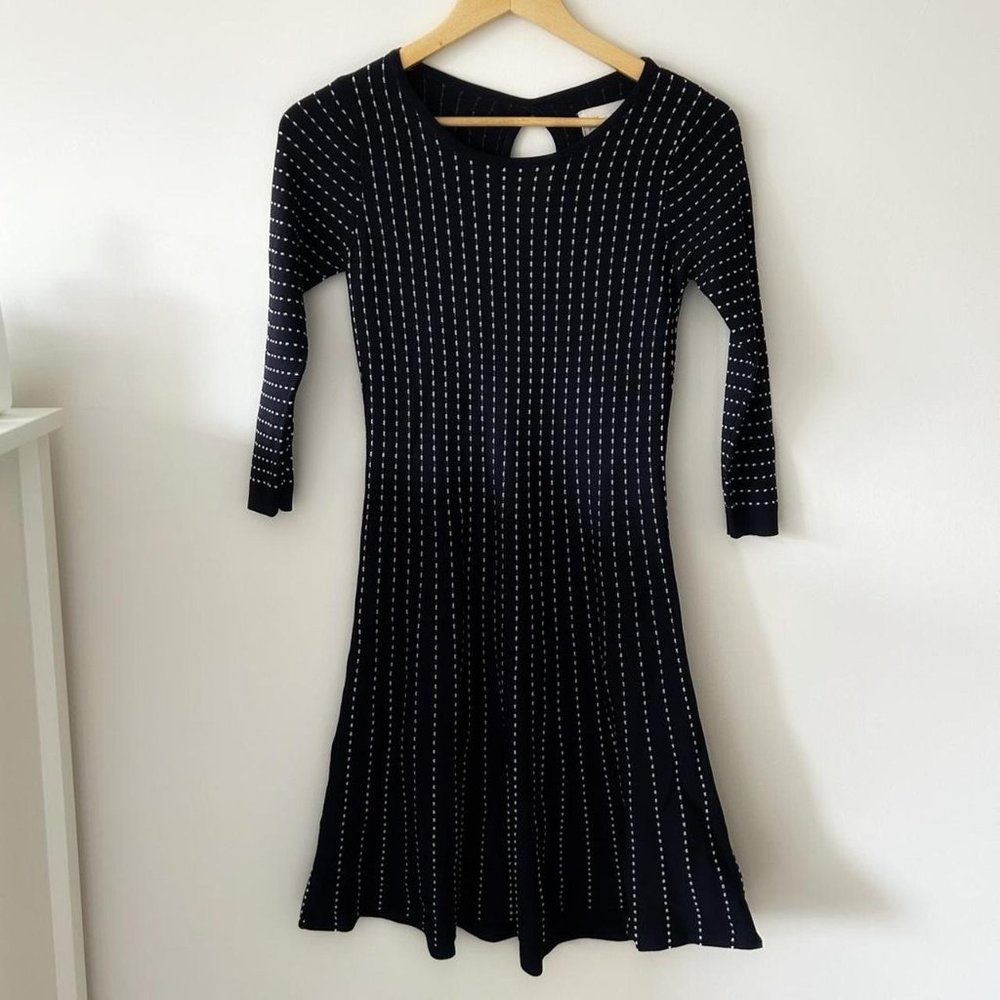 gorgeous navy blue work dress